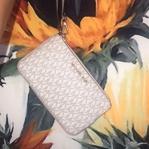 Michael Kors Pink and Gold Wristlet